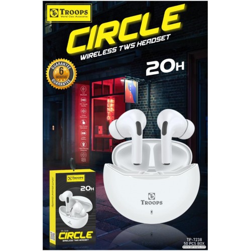 Troops TP7238 Circle Wireless Earbuds